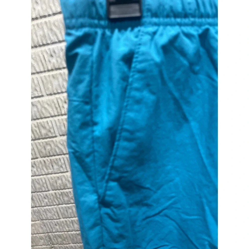 Columbia Mens XL Turquoise Blue Nylon Elastic Waist Mesh Lined Athletic Shorts